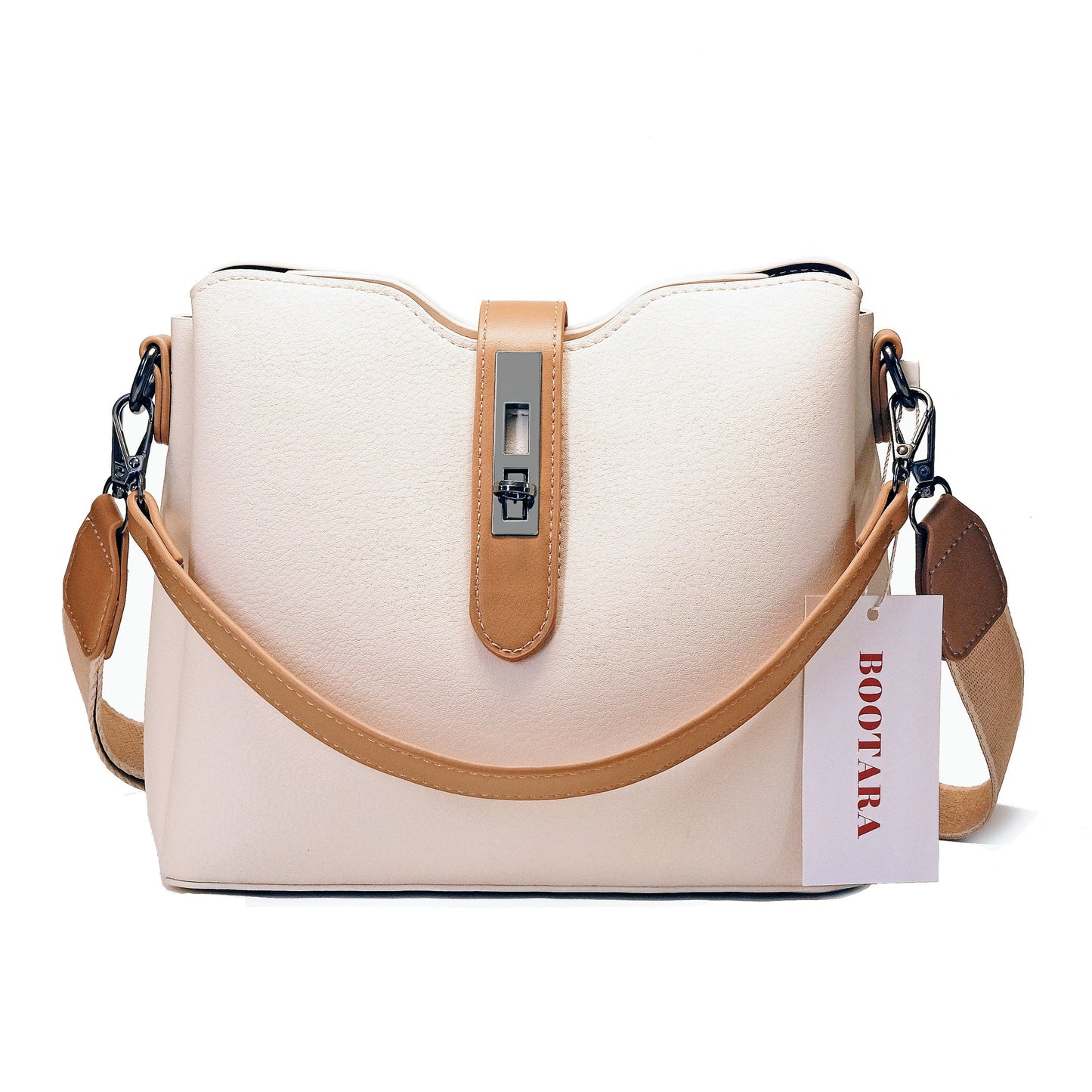 Fiorelle Women's Premium Textured Bucket Bag - Vintage Multi-Layer Large Capacity Handheld/Shoulder/Crossbody Tote