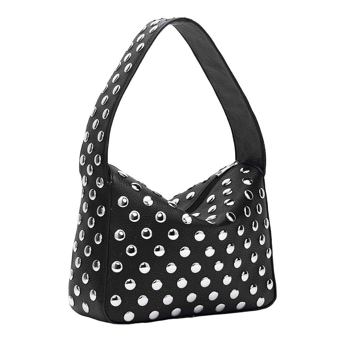 Fiorelle Women's Retro Rider Bag – Artisan-Embellished Underarm Shoulder Bag with Rivet Hardware