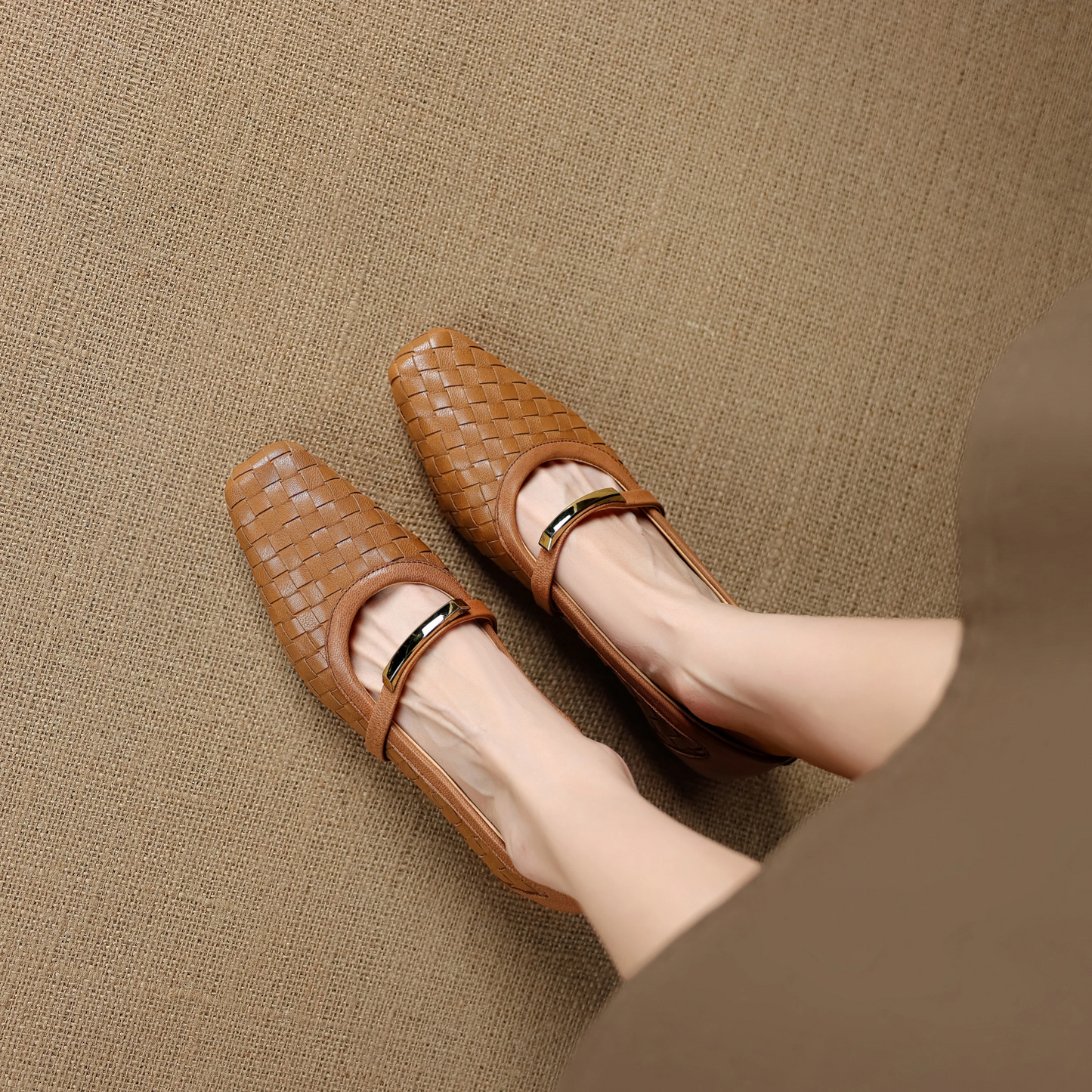 Ella Woven Mary Janes