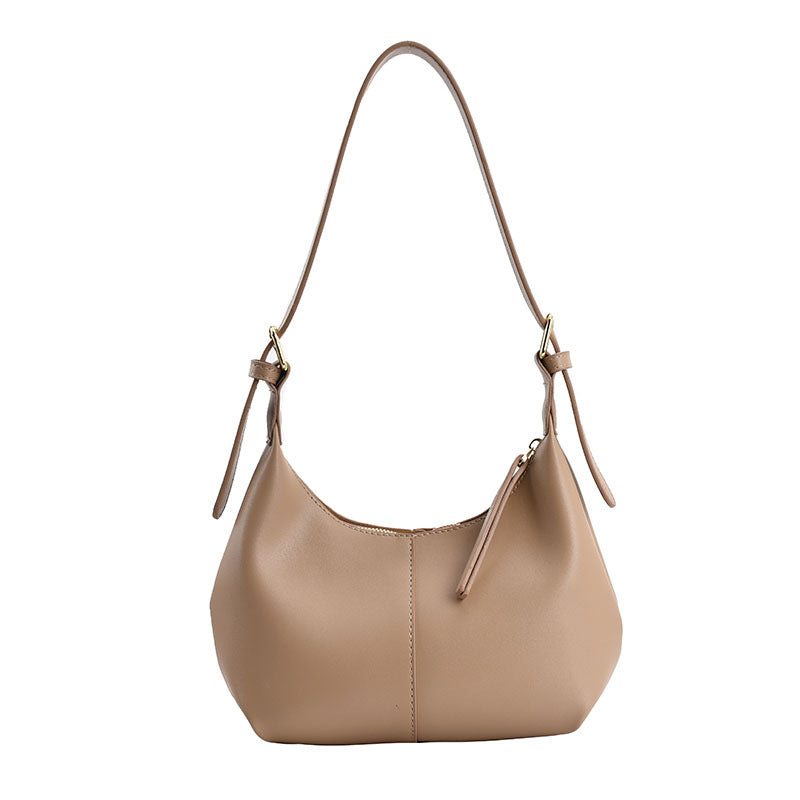 Fiorelle Women's Crescent Shoulder Bag – Textured Underarm Saddle | Minimalist Essential