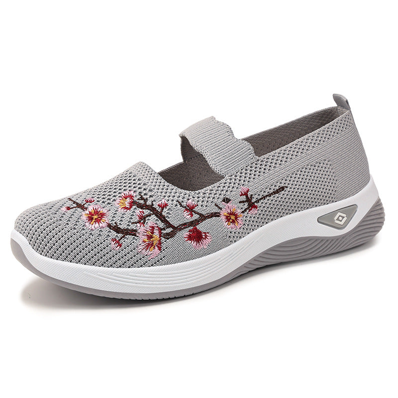 Fiorelle Women's Lyric Canvas Slip-On Ballet Flats – Soft Cushioned Lightweight Casual Walking Shoes (US 5–10.5)