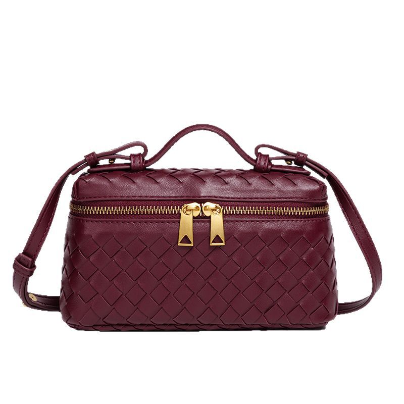 Fiorelle Women's Atelier Cube Carrier Bias-Weave Top Handle Bag with Convertible Strap