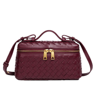 Fiorelle Women's Atelier Cube Carrier Bias-Weave Top Handle Bag with Convertible Strap
