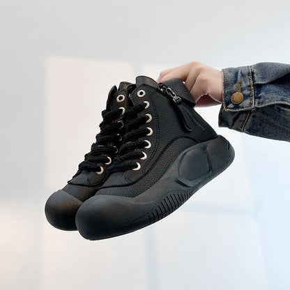 Fiorelle 2025 Autumn/Winter High-Top Sneakers for Women, Trendy & Versatile Casual Platform Shoes, Comfortable Stylish Fashionable Streetwear, Breathable and Durable