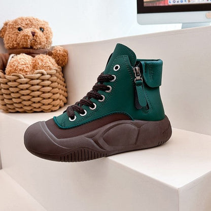 Fiorelle 2025 Autumn/Winter High-Top Sneakers for Women, Trendy & Versatile Casual Platform Shoes, Comfortable Stylish Fashionable Streetwear, Breathable and Durable