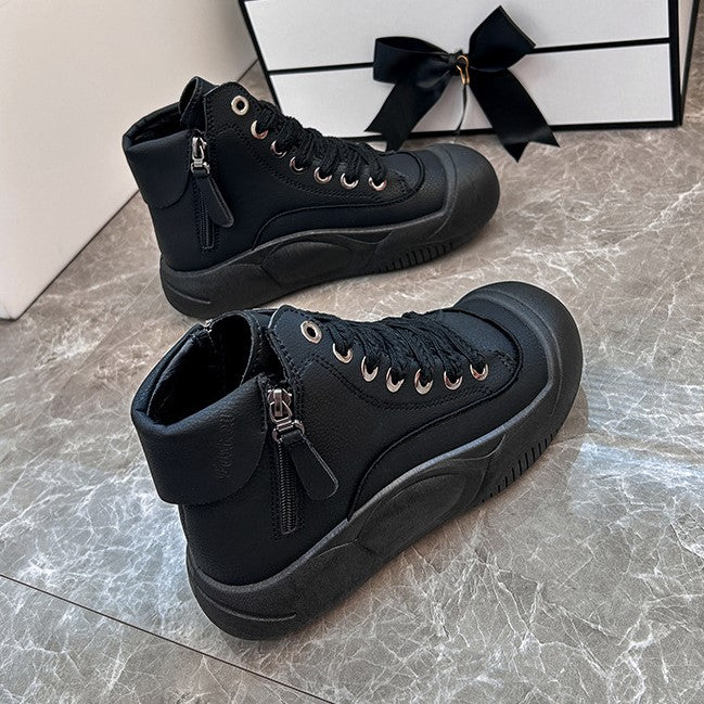 Fiorelle 2025 Autumn/Winter High-Top Sneakers for Women, Trendy & Versatile Casual Platform Shoes, Comfortable Stylish Fashionable Streetwear, Breathable and Durable