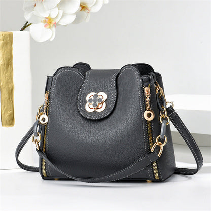 Fiorelle Women's Minimalist Convertible Purse - Sleek Shoulder & Crossbody Bag with Top Handle, Quiet Luxury Small Handbag for Everyday Chic