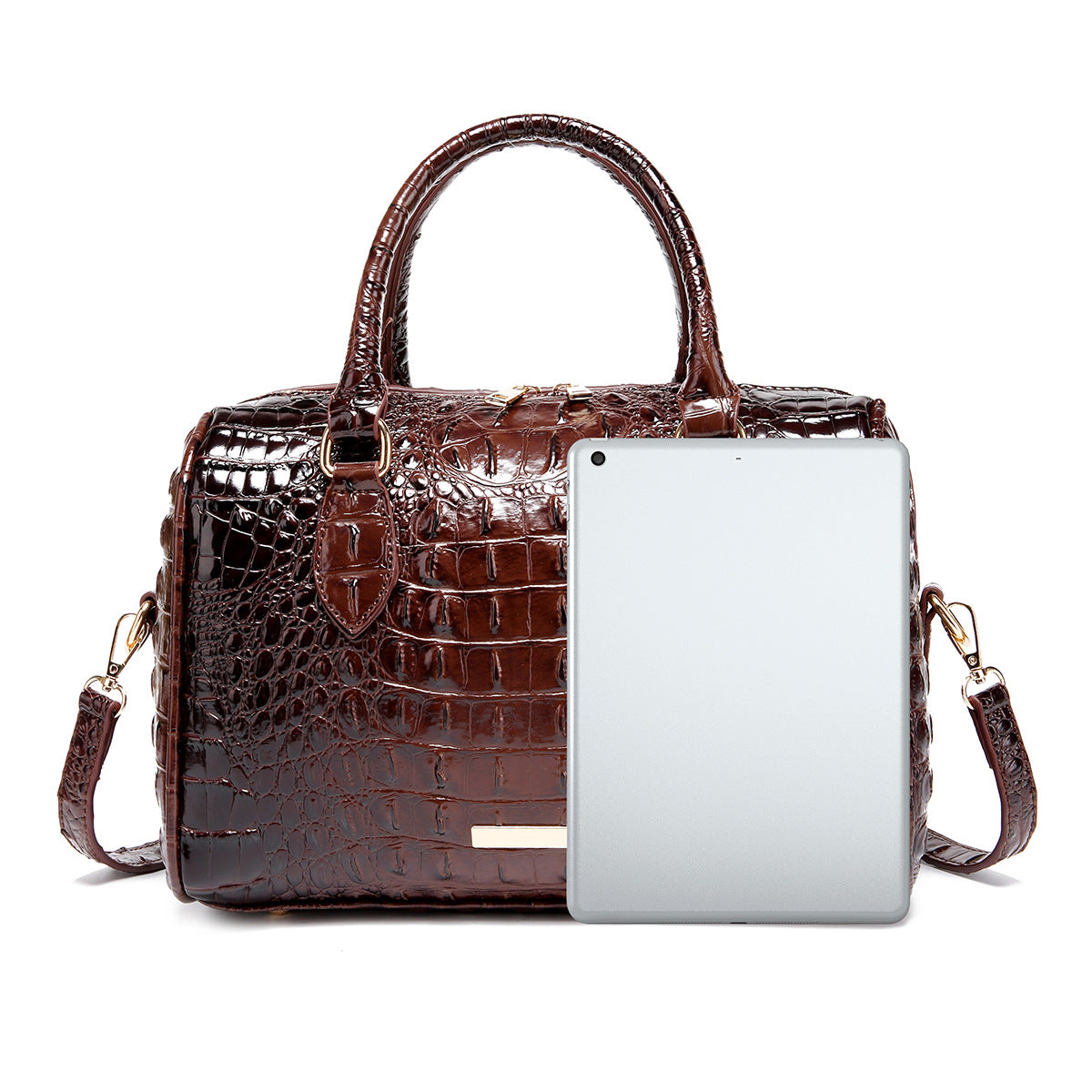 Fiorelle Women's Vintage Crocodile-Embossed Crossbody Bag – Travel-Ready Underarm Handbag