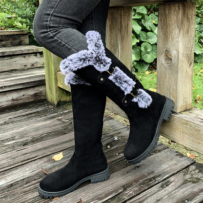 Fiorelle Women's WinterHug Mid-Boots - Plush Lined Suede Snow Boots (US 5-10.5)