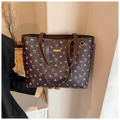 Fiorelle Women‘s Large Capacity Floral Tote Bag | Fashionable & Versatile Daily Commuter Shoulder Bag