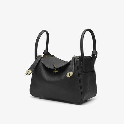 Fiorelle Women's Orsay Pebbled Bucket — Artisan-Stitched Top-Grain Leather Tote with Convertible Carry & Structured Silhouette