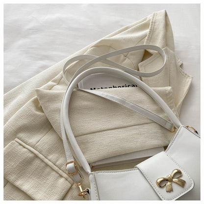 Fiorelle Women's Luna Cinema Baguette - Sculpted Bow Underarm Sling | Petite & Poetic
