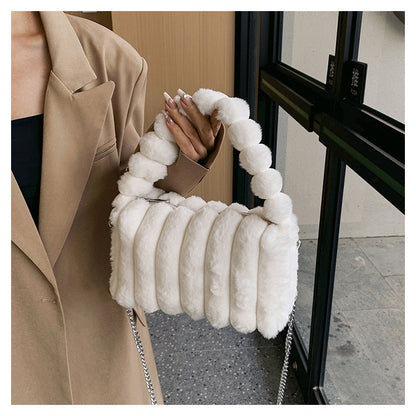 Fiorelle Women‘s Plush Tote & Crossbody Bag – Cloud-Like Soft Minimalist Purse for Everyday Chic