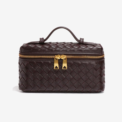 Fiorelle Women's Atelier Cube Carrier Bias-Weave Top Handle Bag with Convertible Strap
