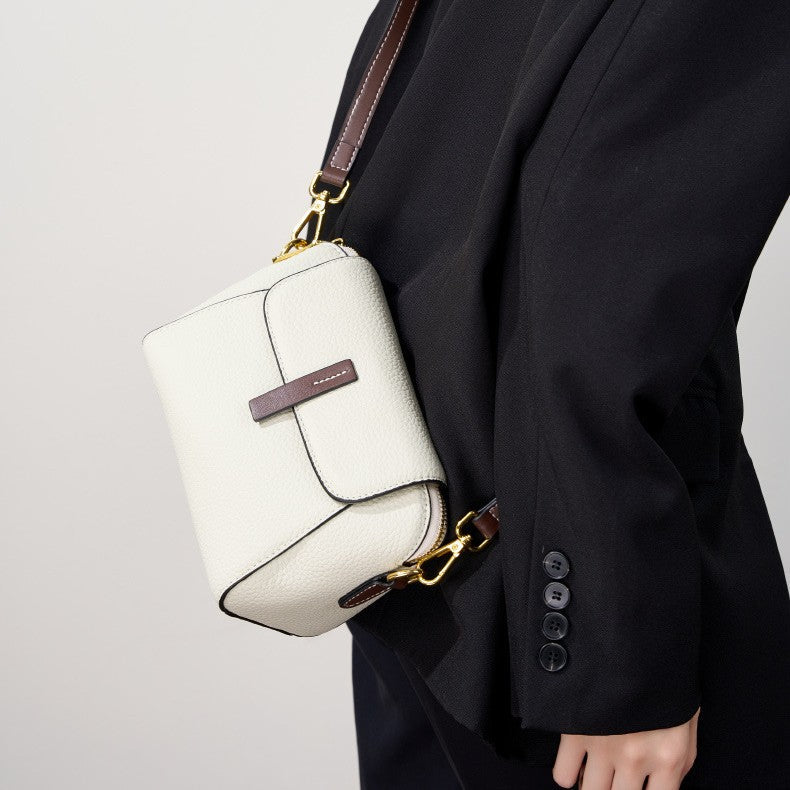 Fiorelle Women’s Heritage Satchel - Full-Grain Leather Convertible Shoulder Bag with Optimized Capacity & Timeless Architecture