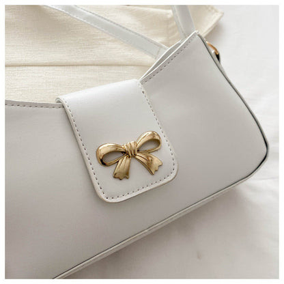 Fiorelle Women's Luna Cinema Baguette - Sculpted Bow Underarm Sling | Petite & Poetic