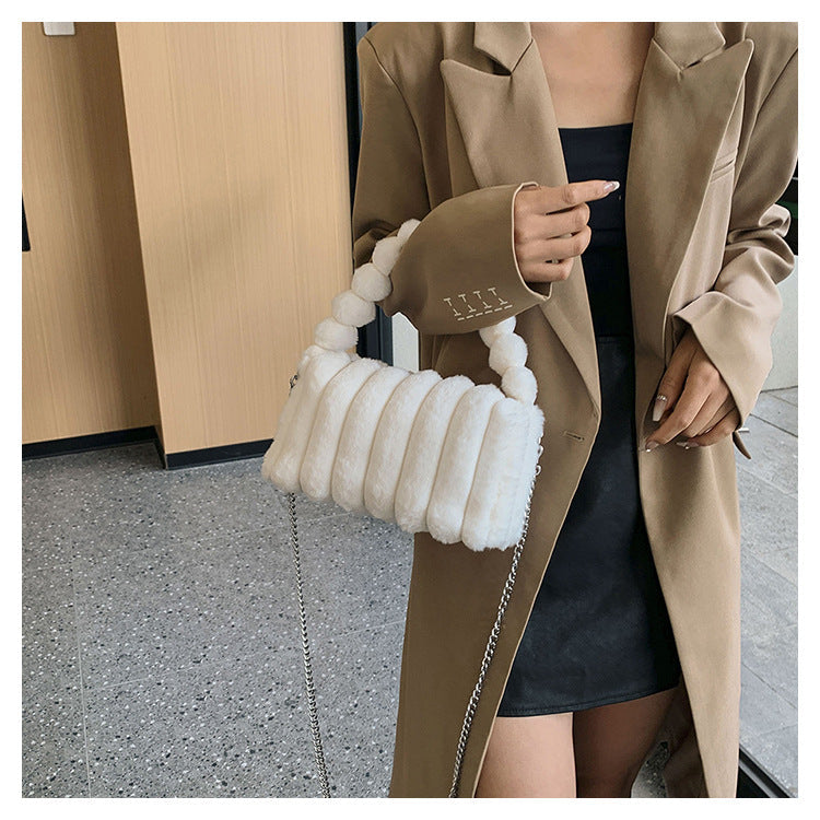 Fiorelle Women‘s Plush Tote & Crossbody Bag – Cloud-Like Soft Minimalist Purse for Everyday Chic