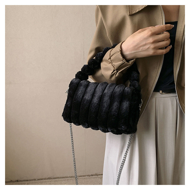 Fiorelle Women‘s Plush Tote & Crossbody Bag – Cloud-Like Soft Minimalist Purse for Everyday Chic
