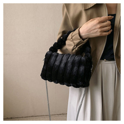 Fiorelle Women‘s Plush Tote & Crossbody Bag – Cloud-Like Soft Minimalist Purse for Everyday Chic