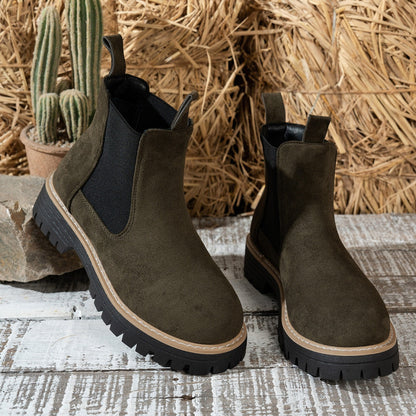 Fiorelle Women's ClassicKick Boots - Effortless Slip-On Ankle Boots with Chelsea Style (US 5-10.5)