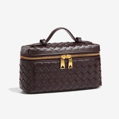 Fiorelle Women's Atelier Cube Carrier Bias-Weave Top Handle Bag with Convertible Strap