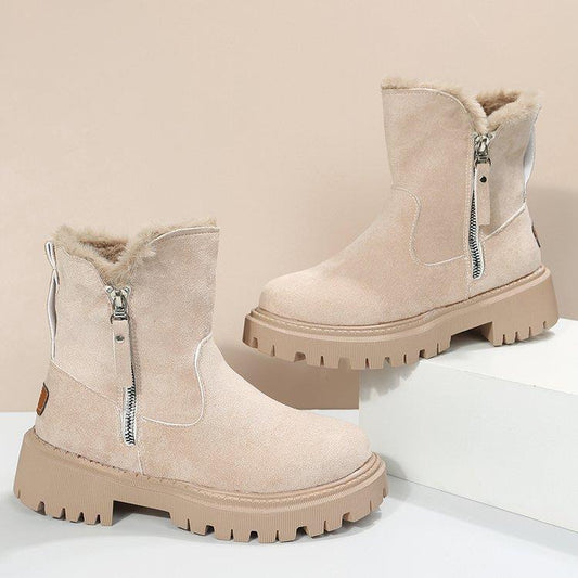 Fiorelle Women's Snowdrop Boots - Plush Lined Side Zip Ankle Boots (US 4-10.5)