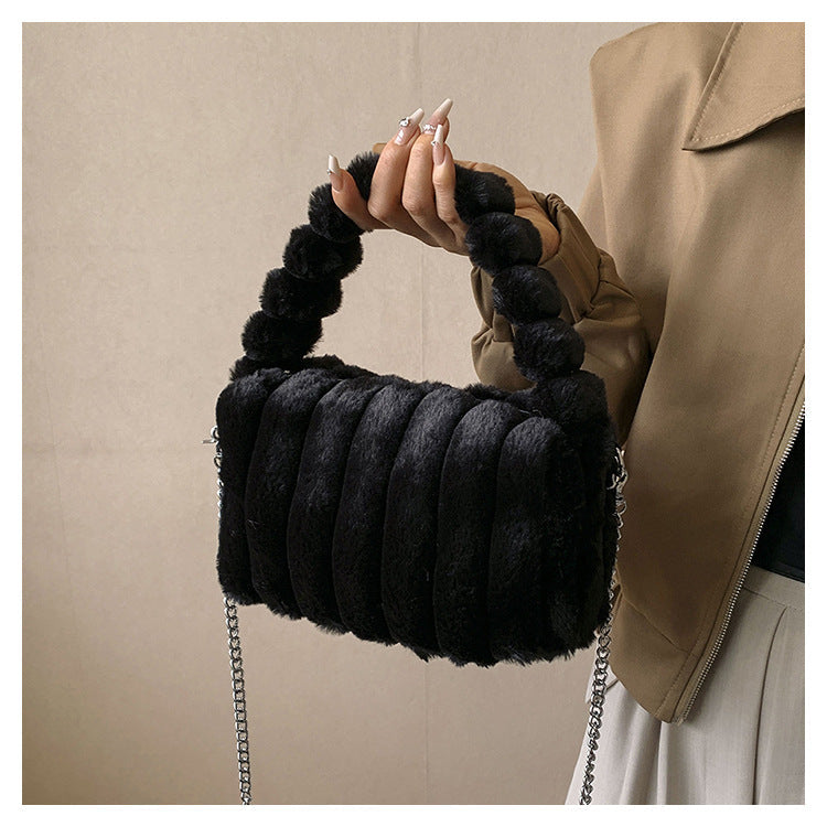 Fiorelle Women‘s Plush Tote & Crossbody Bag – Cloud-Like Soft Minimalist Purse for Everyday Chic