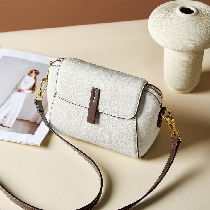 Fiorelle Women’s Heritage Satchel - Full-Grain Leather Convertible Shoulder Bag with Optimized Capacity & Timeless Architecture
