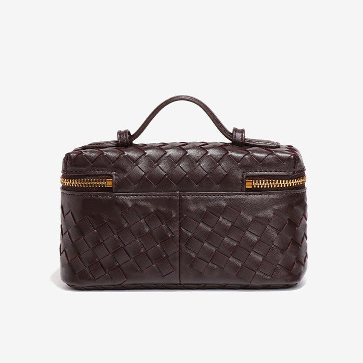 Fiorelle Women's Atelier Cube Carrier Bias-Weave Top Handle Bag with Convertible Strap