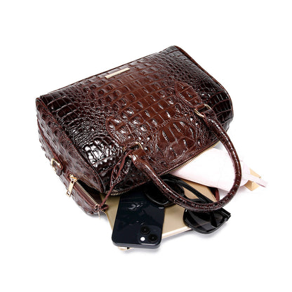 Fiorelle Women's Vintage Crocodile-Embossed Crossbody Bag – Travel-Ready Underarm Handbag