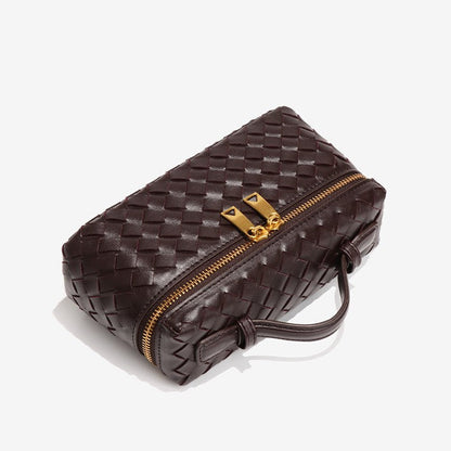Fiorelle Women's Atelier Cube Carrier Bias-Weave Top Handle Bag with Convertible Strap