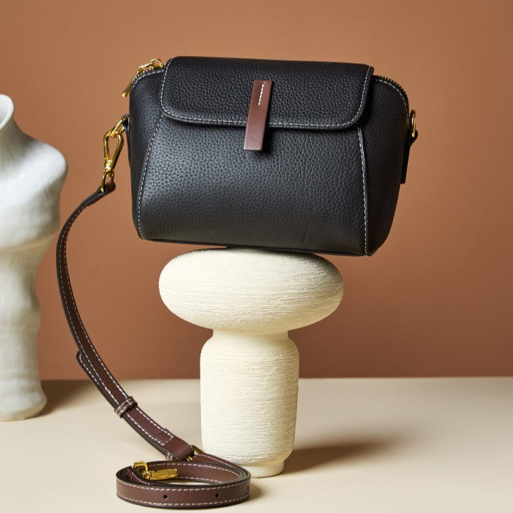 Fiorelle Women’s Heritage Satchel - Full-Grain Leather Convertible Shoulder Bag with Optimized Capacity & Timeless Architecture