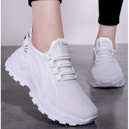 Fiorelle Women’s AirWeave Sneakers – Breathable Mesh Lightweight Flat Shoes (US 5–10.5)