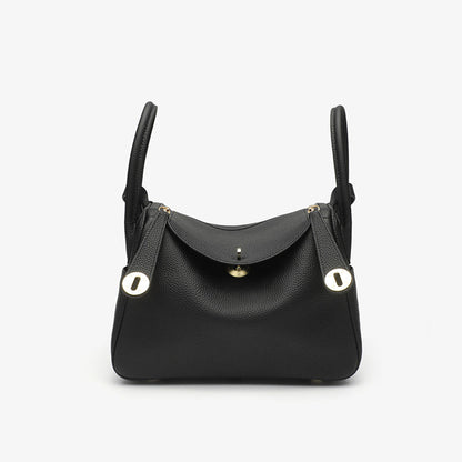 Fiorelle Women's Orsay Pebbled Bucket — Artisan-Stitched Top-Grain Leather Tote with Convertible Carry & Structured Silhouette