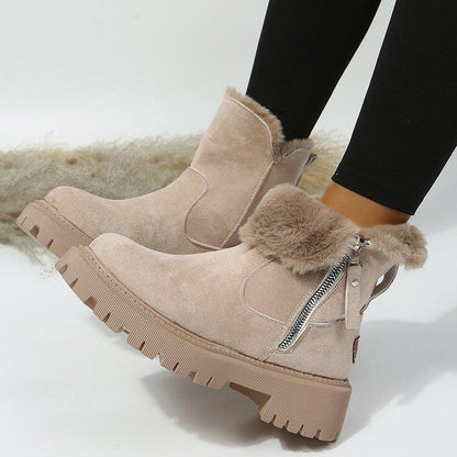 Fiorelle Women's Snowdrop Boots - Plush Lined Side Zip Ankle Boots (US 4-10.5)