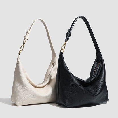 Fiorelle Women's Metro Pebble Hobo - Spacious Pebbled Leather Commuter - Convertible Shoulder Sling