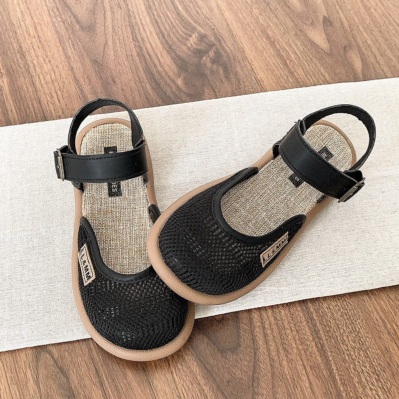 Fiorelle Women’s Mirelle Linen Mesh Closed-Toe Roman Sandals – Effortless Lightweight Everyday Comfort Flats (US 4–10)
