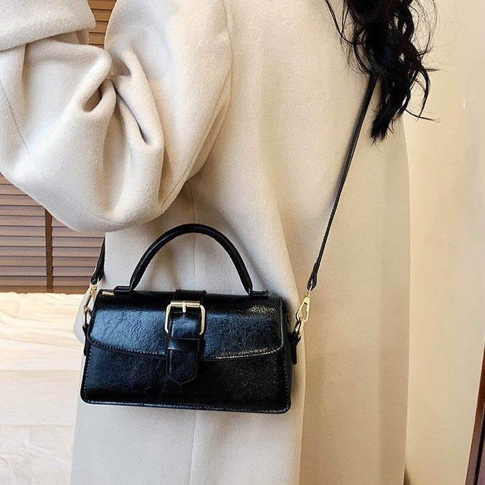Fiorelle Women's Cantle Mini Satchel - Equestrian-Architectural Bag with Convertible Carry