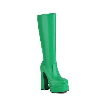 Fiorelle Women‘s PowerLift Platform Tall Boots – Side-Zip Statement Boots (US 3.5–11.5)