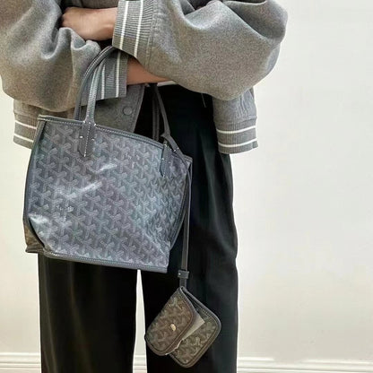 Fiorelle Women’s Reversible Chevron Mini Satchel — Dual-Sided Artisan-Woven Tote with Top Handle & Convertible Strap