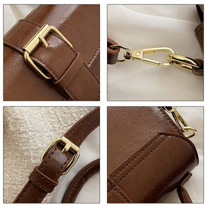 Fiorelle Women's Cantle Mini Satchel - Equestrian-Architectural Bag with Convertible Carry