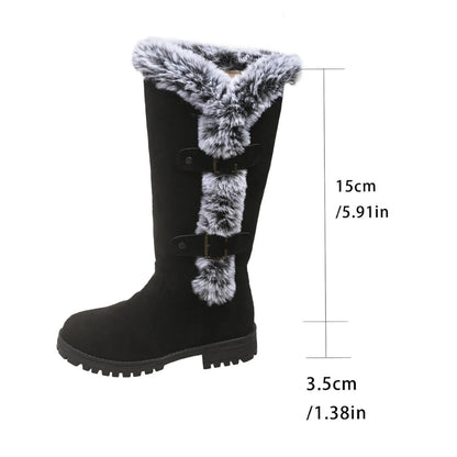 Fiorelle Women's WinterHug Mid-Boots - Plush Lined Suede Snow Boots (US 5-10.5)