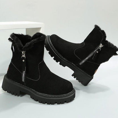 Fiorelle Women's Snowdrop Boots - Plush Lined Side Zip Ankle Boots (US 4-10.5)