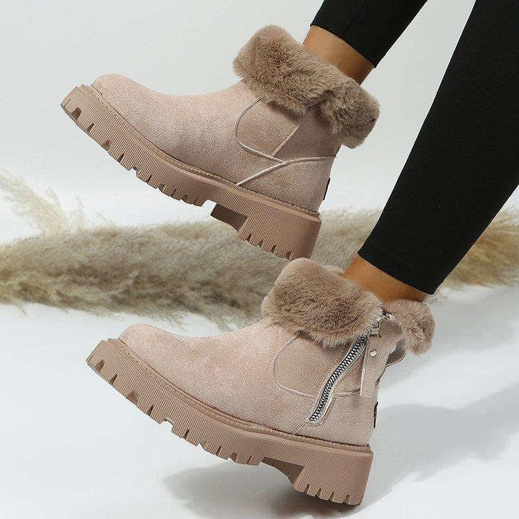 Fiorelle Women's Snowdrop Boots - Plush Lined Side Zip Ankle Boots (US 4-10.5)