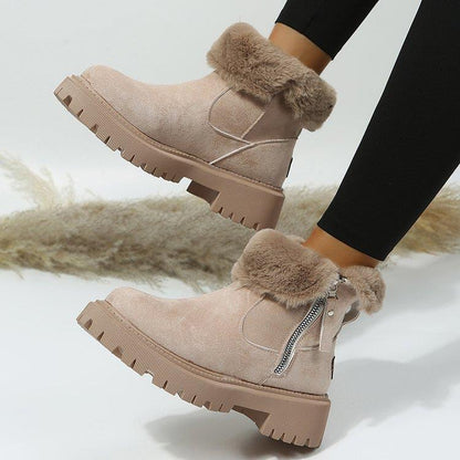 Fiorelle Women's Snowdrop Boots - Plush Lined Side Zip Ankle Boots (US 4-10.5)