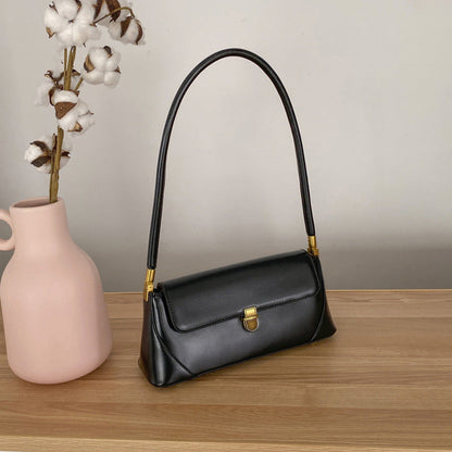 Fiorelle Women's Parisian Baguette Satchel – Vintage Underarm Bag with Convertible Strap & Timeless Textured Leather