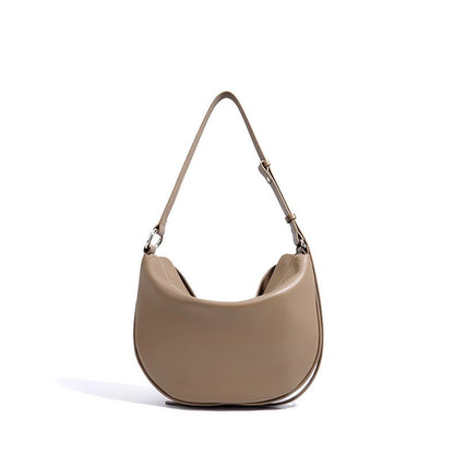 Fiorelle Women's Hush Rider Bucket — Genuine Leather Saddle Bag with Signature Lock Fastening & Convertible Shoulder Strap