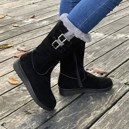 Fiorelle Women's FrostPuff Mid-Boots – Plush Lined, Slip-Resistant Winter Boots (US 4-10.5)