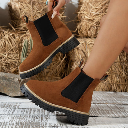 Fiorelle Women's ClassicKick Boots - Effortless Slip-On Ankle Boots with Chelsea Style (US 5-10.5)