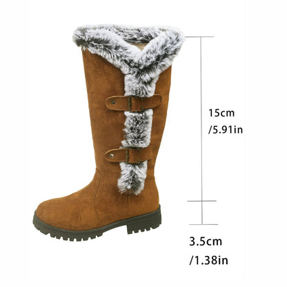 Fiorelle Women's WinterHug Mid-Boots - Plush Lined Suede Snow Boots (US 5-10.5)